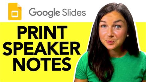 how to print speaker notes on google slides and why you should consider using bullet points for clarity